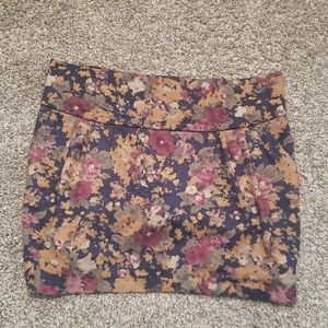 Floral Mini Skirt